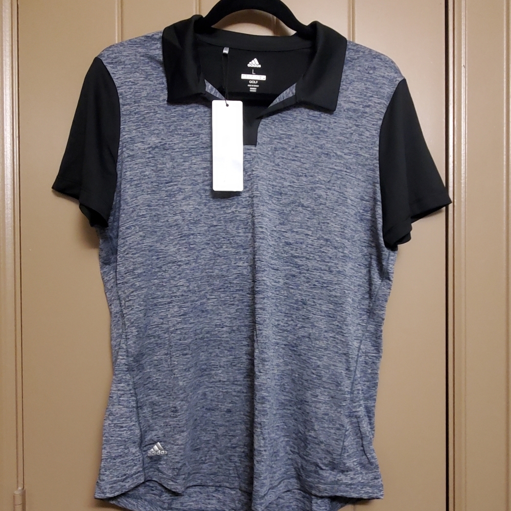 Adidas Women's Golf Polo Heather Black